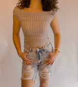 Brit Boyfriend Denim Shorts