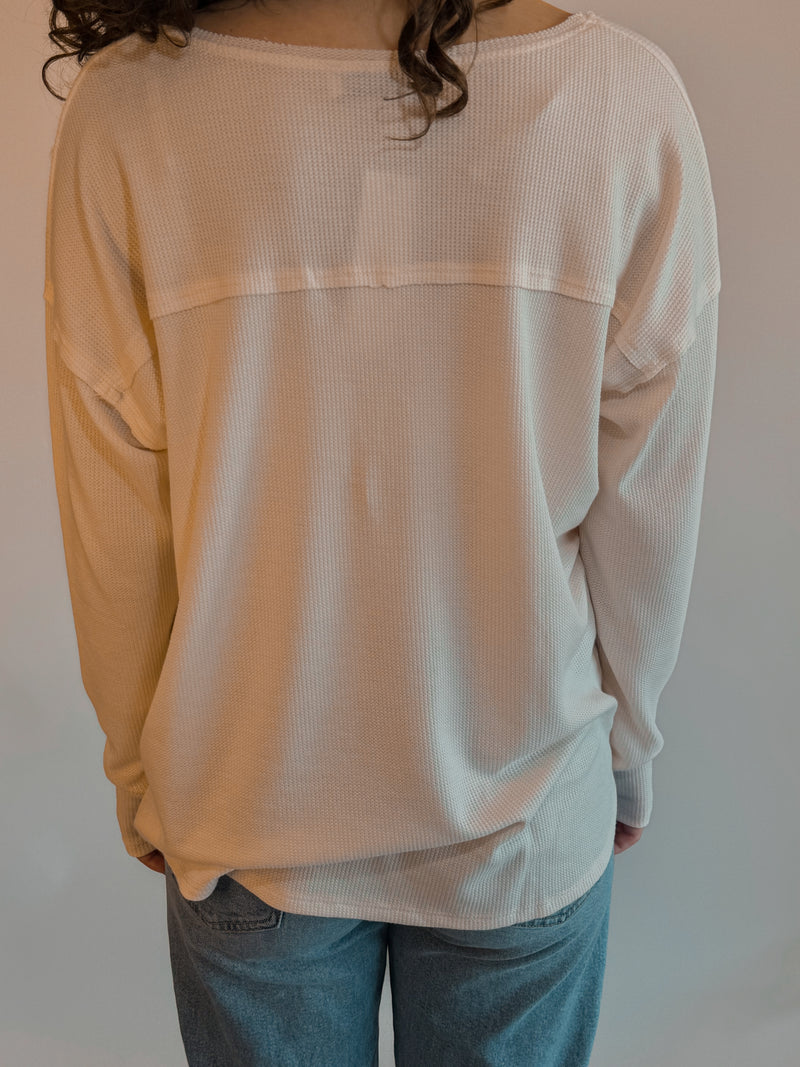 Sabine V-Neck long sleeve top