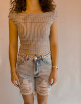 Brit Boyfriend Denim Shorts