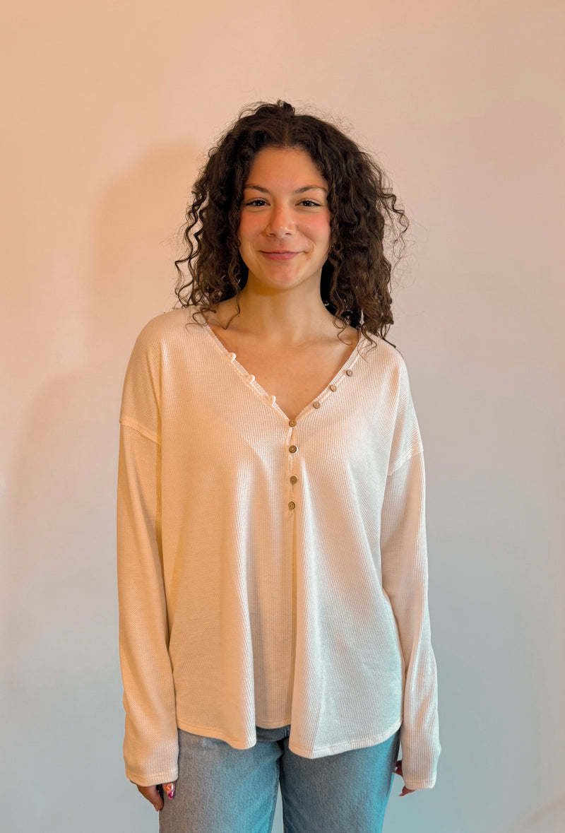 Sabine V-Neck long sleeve top