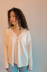 Sabine V-Neck long sleeve top