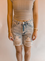 Brit Boyfriend Denim Shorts