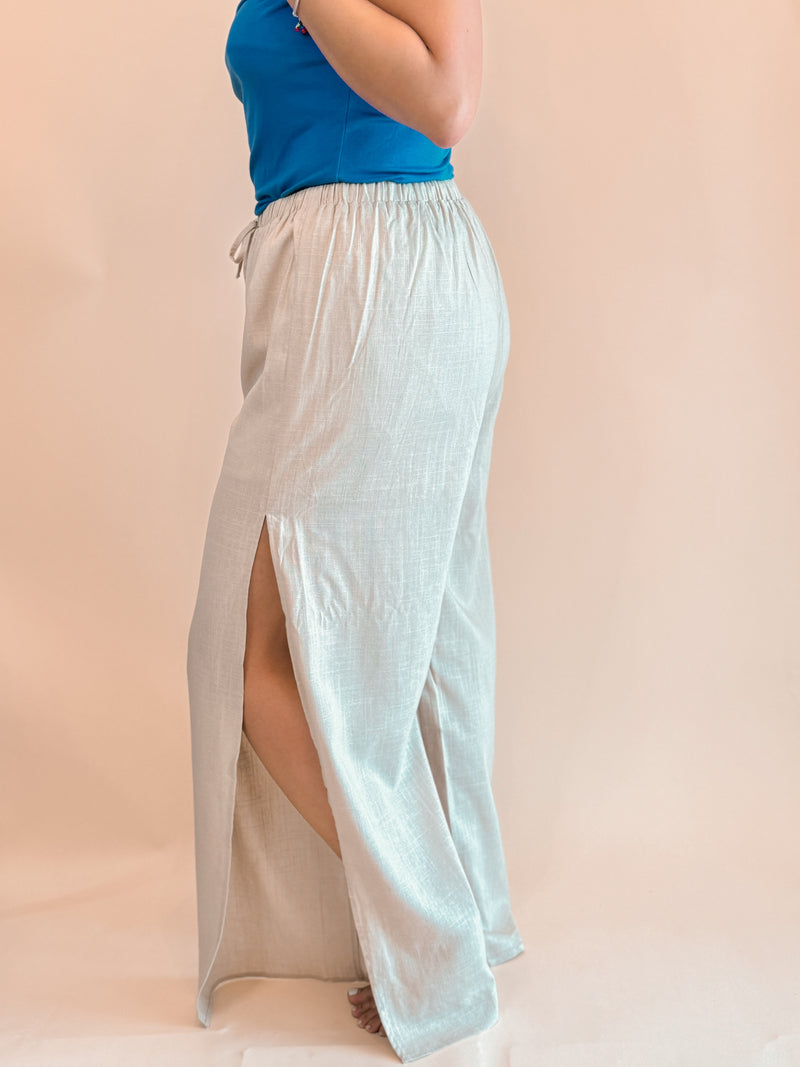 Shay Linen Slit Pants